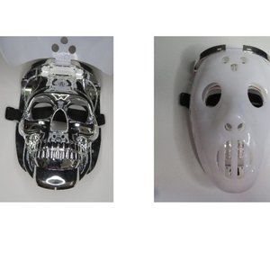 DAXIN Silver Skull Mask with White Top/Cover
